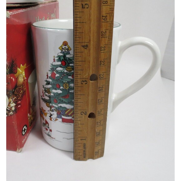 Perkins & Morley Magical Christmas Mugs 1997 Christmas Tree & Cartoon Animals - Picture 4 of 9